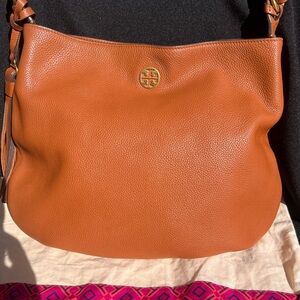 Tory Burch Tan Leather Shoulder Bag